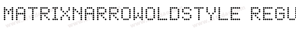 MatrixNarrowOldstyle Regular字体转换